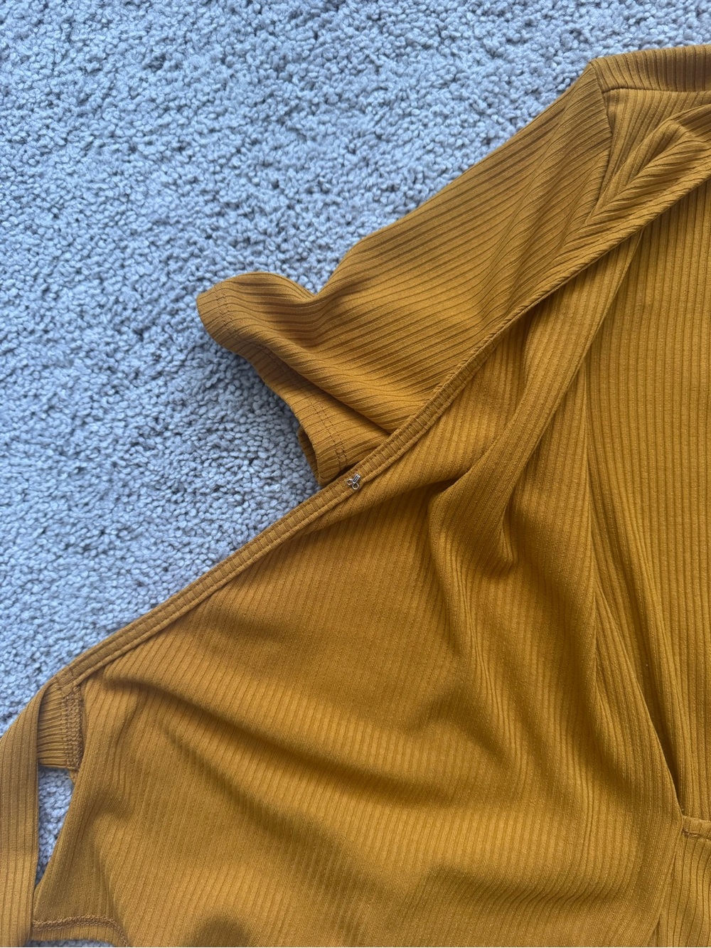 Astr Wrap-Front Ribbed Top - Picture 3 of 4